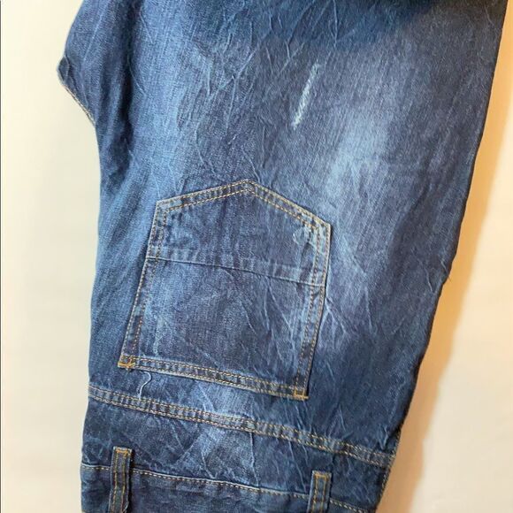 44 X 30 Mens Denim Blue Jeans Slightly Distressed NWT Never Worn - Picture 13 of 16